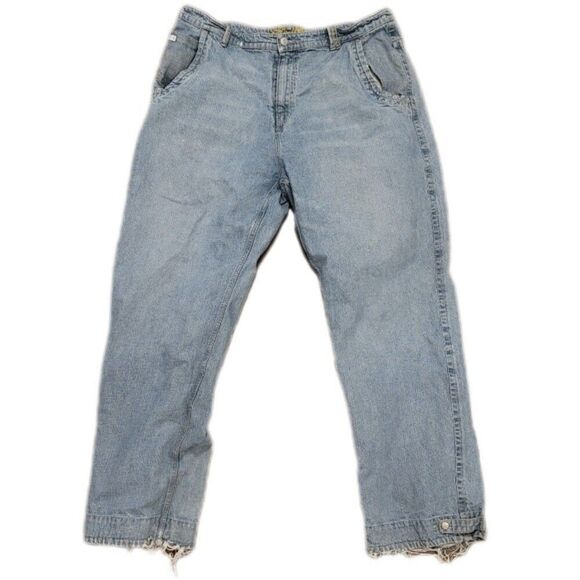 Vintage Grunge Y2k Enyce Mens 40x32 Denim Wide Leg Jeans - Picture 2 of 7